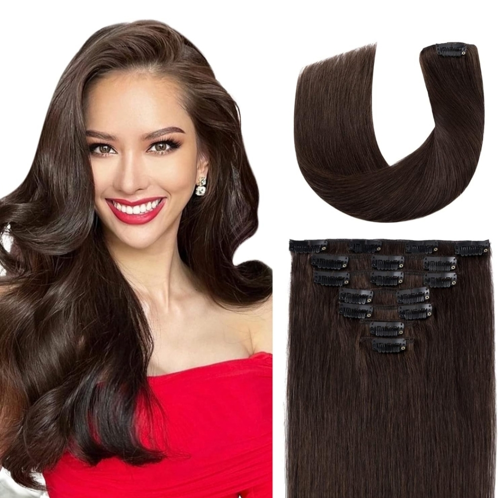Clip in hair extensions